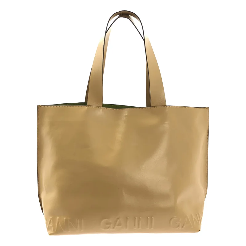 Ganni / ガニー | レザー 2WAY トートバッグ |