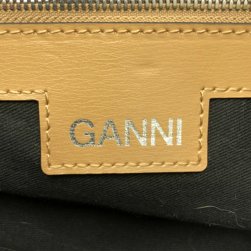 Ganni / ガニー | レザー 2WAY トートバッグ |