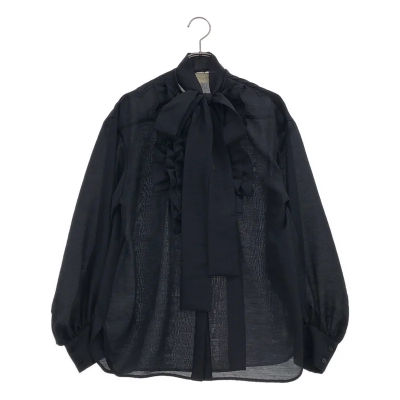 UNITED ARROWS / ユナイテッドアローズ | オーガンジーフリルボウタイブラウス シャツ |