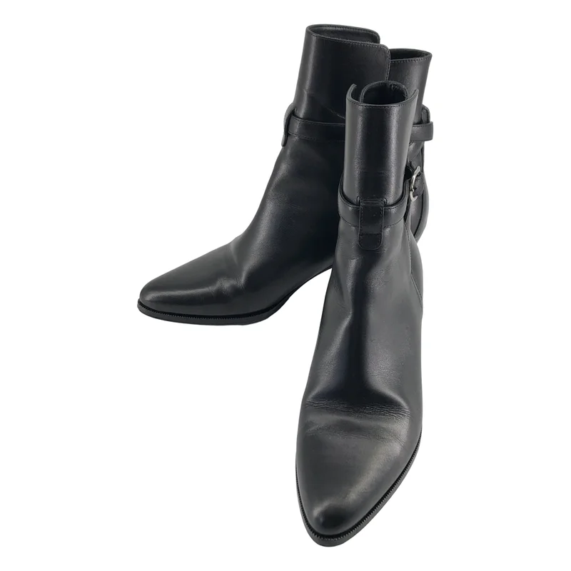 CELINE / セリーヌ | レザー ジョッパー ヒールブーツ | 36 | レディース