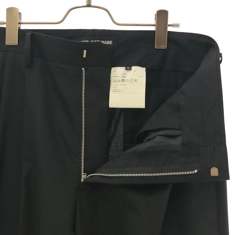 JUNYA WATANABE / ジュンヤワタナベ | 2025SS | ウール タック ワイド パンツ JO-P006 | L | メンズ