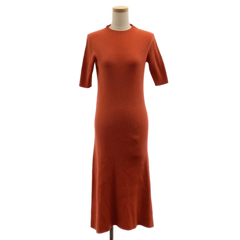 CFCL / シーエフシーエル | PORTRAIT SHORT SLEEVE DRESS / リブ ハイネック ワンピース | 1 | レディース