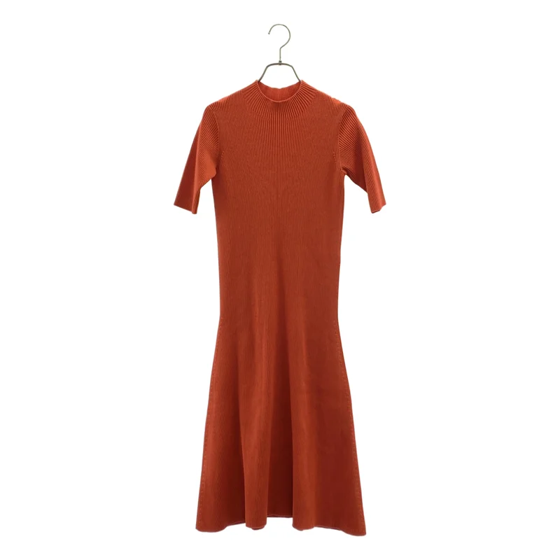 CFCL / シーエフシーエル | PORTRAIT SHORT SLEEVE DRESS / リブ ハイネック ワンピース | 1 | レディース