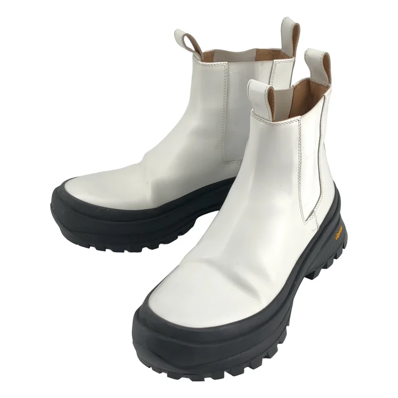 JIL SANDER / ジルサンダー | Vibram サイドゴア ショートブーツ | 38 | レディース