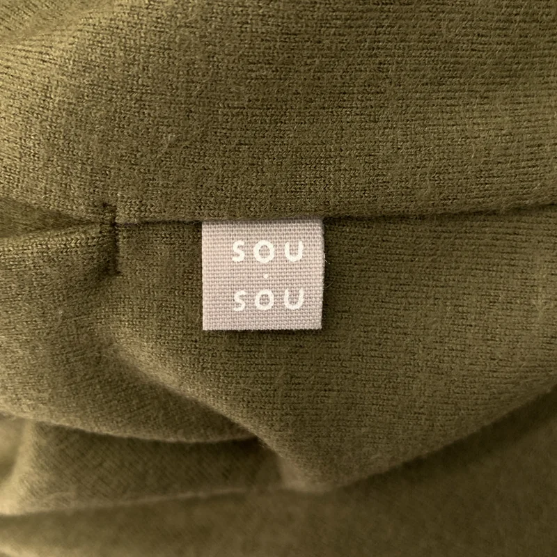 SOU・SOU / ソウソウ | ウール オーバーシルエット ボタンレス カーディガン 羽織 | M | レディース