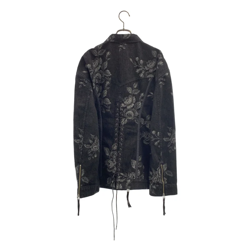 FETICO / フェティコ | ROSE DENIM JACKET フラワープリント デニムジャケット | 38 | レディース