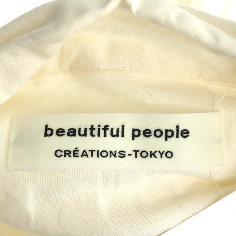 beautiful people / ビューティフルピープル | コットン シルク ラウンドカラーシャツ | 36 | レディース