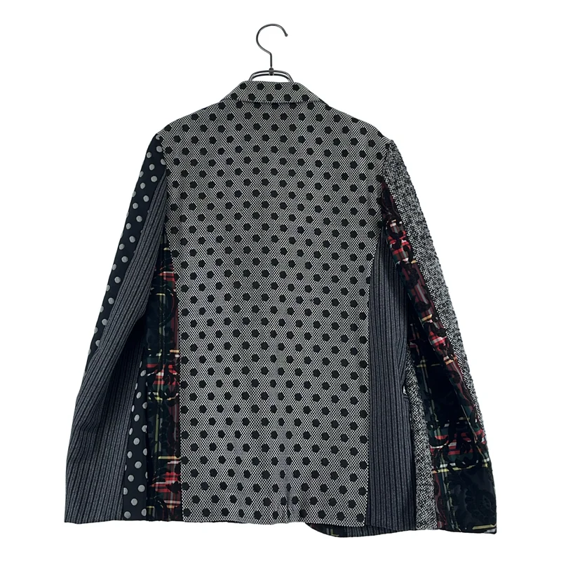COMME des GARCONS HOMME PLUS / コムデギャルソンオムプリュス | 2012AW | クレイジーパターン パッチワーク テーラードジャケット | XS | メンズ