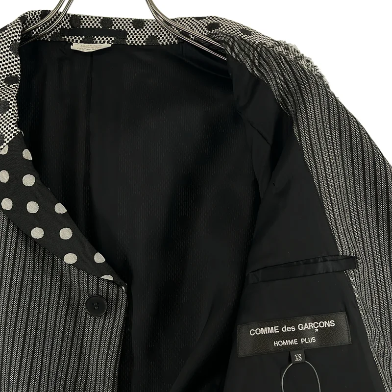 COMME des GARCONS HOMME PLUS / コムデギャルソンオムプリュス | 2012AW | クレイジーパターン パッチワーク テーラードジャケット | XS | メンズ