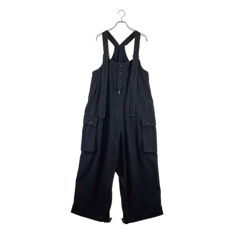 BLACK Scandal YOHJI YAMAMOTO / ブラックスキャンダルヨウジヤマモト | 2022SS | フロントジップ カーゴオーバーオール オールインワン | 1 | メンズ