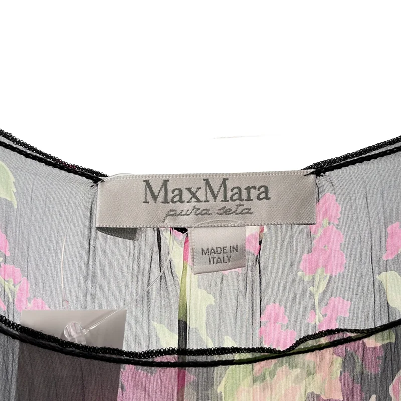 Max Mara / マックスマーラ | シルク 総柄 フラワー ブラウス | 42 | レディース