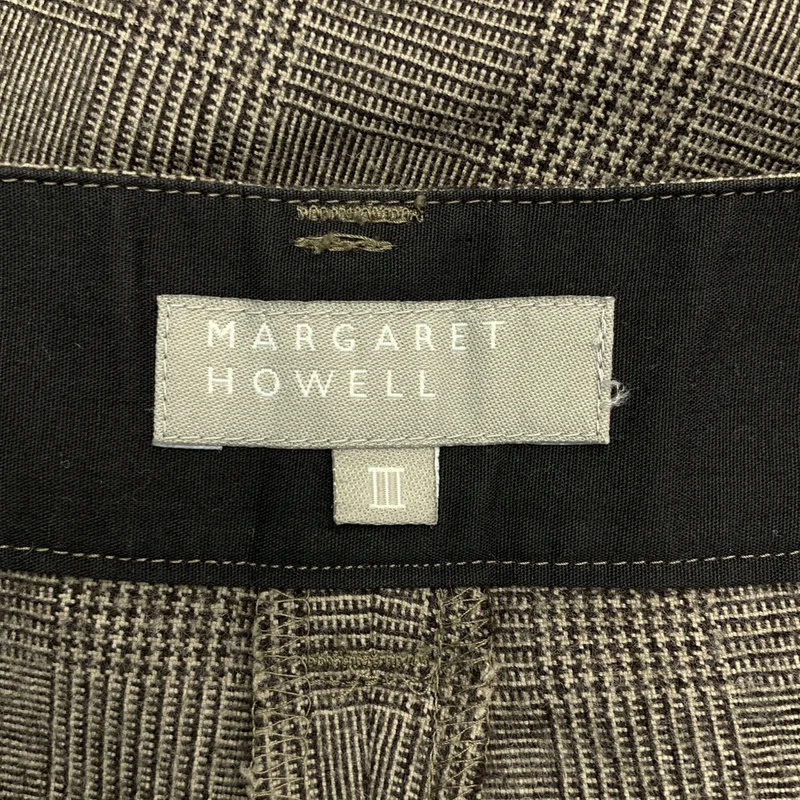MARGARET HOWELL / マーガレットハウエル | ウール ワイド スラックス パンツ | 3 | レディース