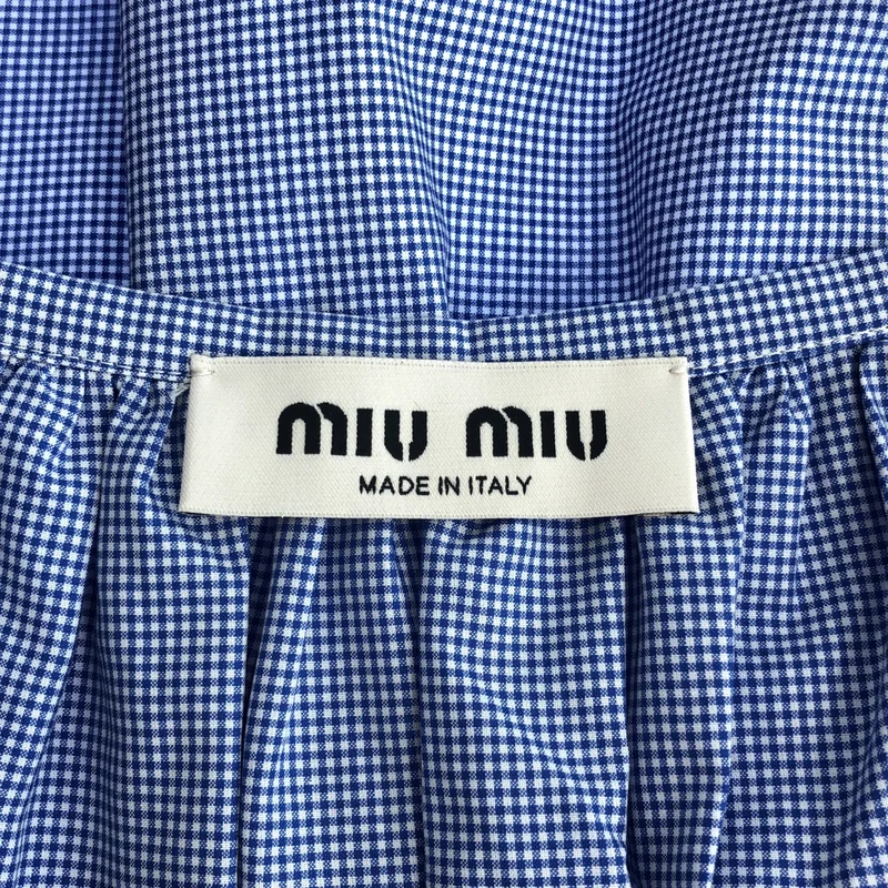 miu miu / ミュウミュウ | 2025 | スラブポプリン スカート | 36 | レディース