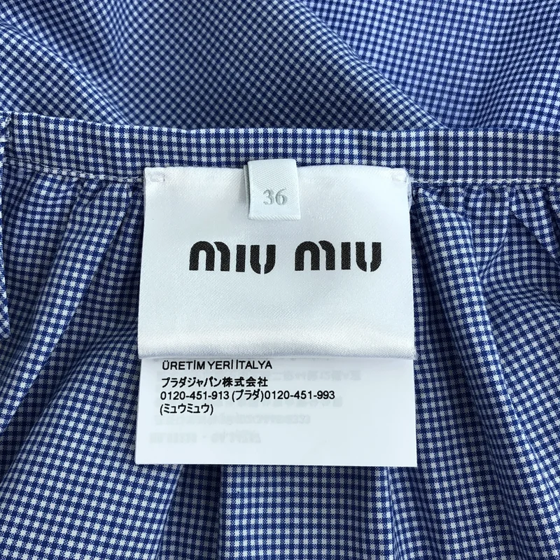 miu miu / ミュウミュウ | 2025 | スラブポプリン スカート | 36 | レディース