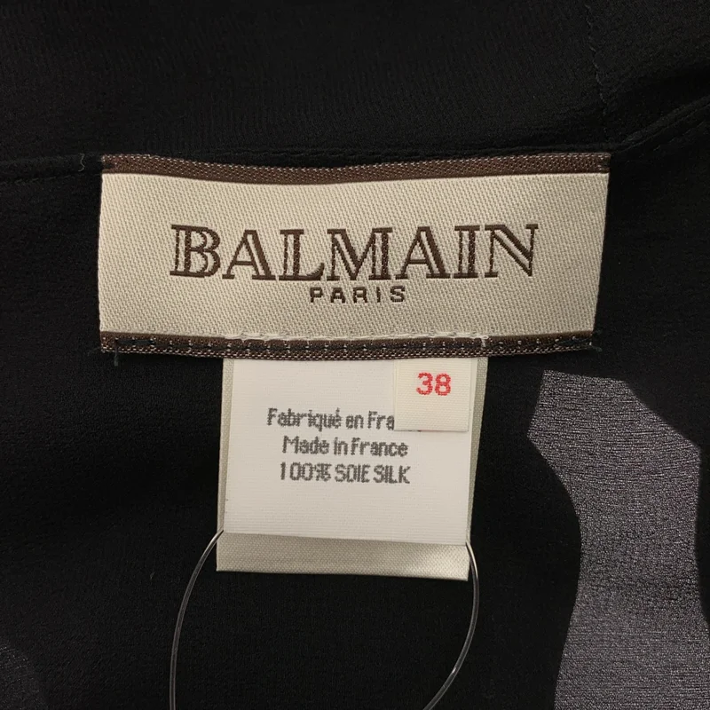 BALMAIN / バルマン | silk 100％ / シルク アシンメトリー ブラウス | 38 | レディース