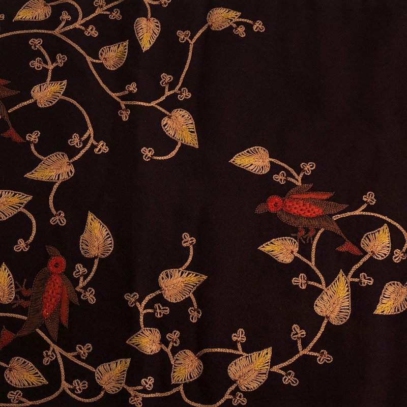 DRIES VAN NOTEN / ドリスヴァンノッテン | 刺しゅう ロング ストール マフラー |