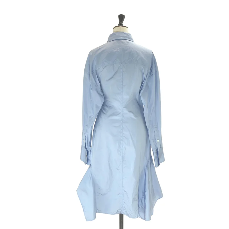 STELLA McCARTNEY / ステラマッカートニー | Uneven Hem Cotton Dress フレア シャツワンピース | 38 | レディース