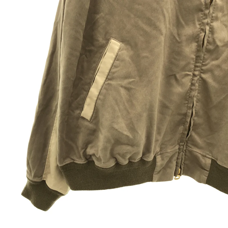 REMI RELIEF / レミレリーフ | 2025AW | SUEDE LIKE RAGLAN ZIP JACKET スエードライク ジャケット | M | レディース