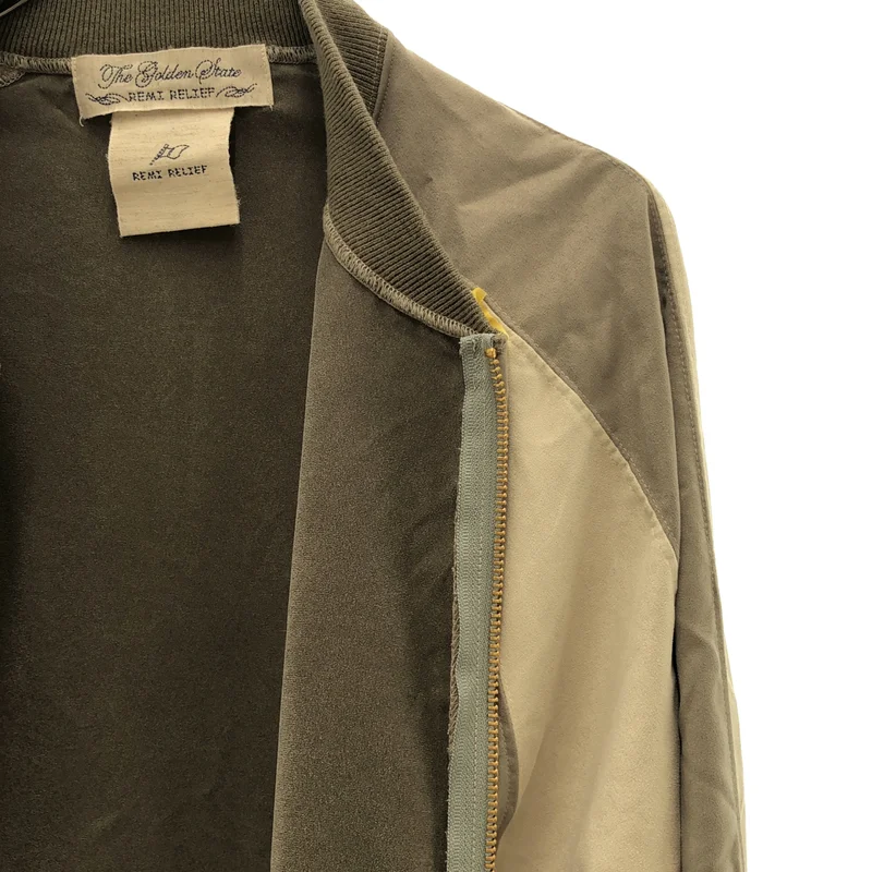 REMI RELIEF / レミレリーフ | 2025AW | SUEDE LIKE RAGLAN ZIP JACKET スエードライク ジャケット | M | レディース