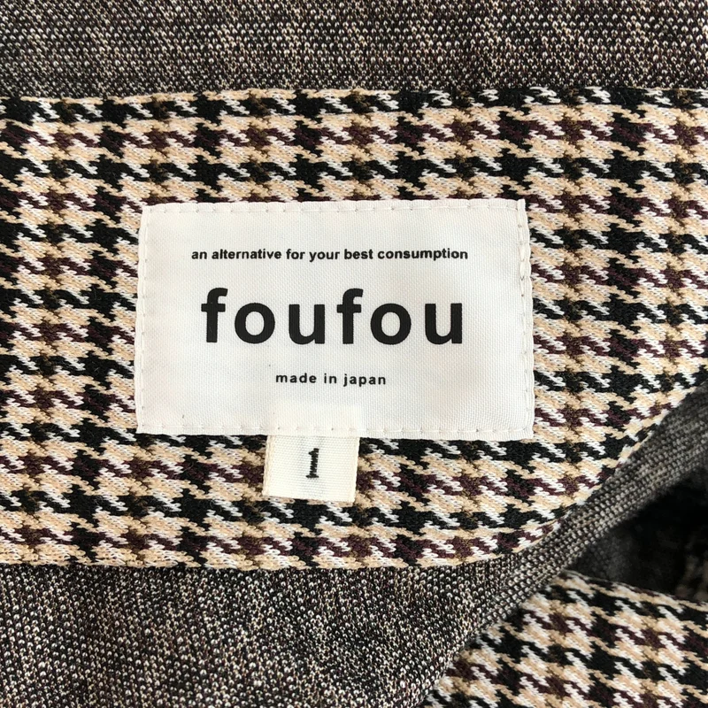 foufou / フーフー | checked one piece ”chidori” / 千鳥格子 チェック ロングワンピース | 1 | レディース