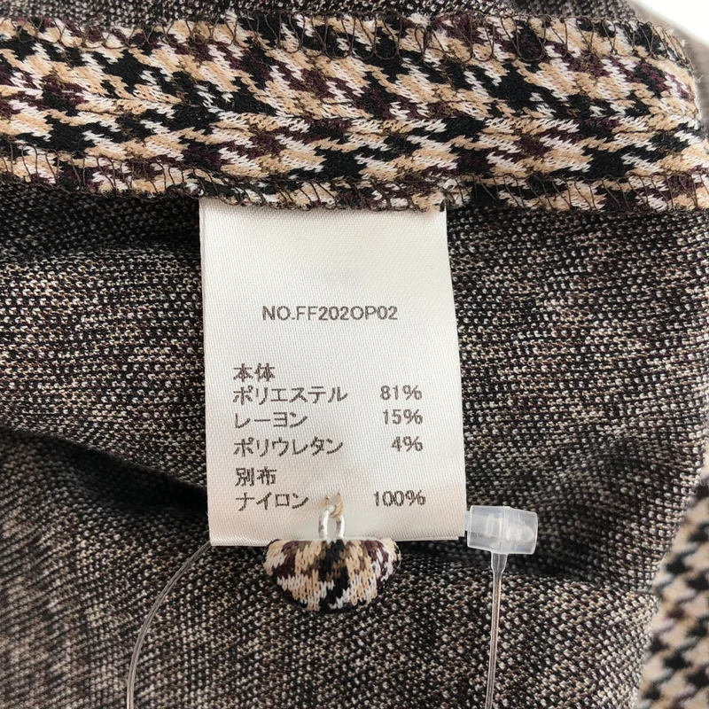 foufou / フーフー | checked one piece ”chidori” / 千鳥格子 チェック ロングワンピース | 1 | レディース