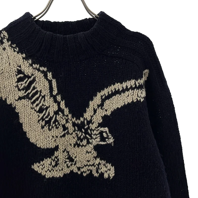 DRIES VAN NOTEN / ドリスヴァンノッテン | ウール イーグル プルオーバーニット | M | メンズ
