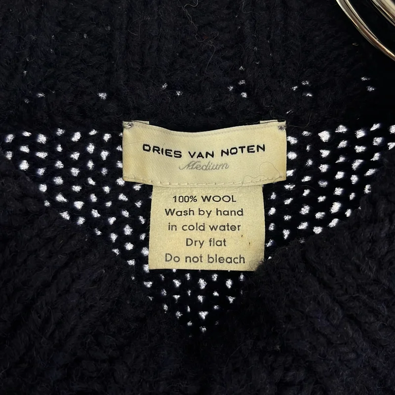 DRIES VAN NOTEN / ドリスヴァンノッテン | ウール イーグル プルオーバーニット | M | メンズ