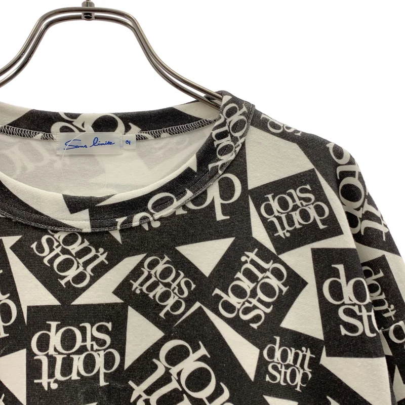 sans limite / サンリミット | 2025AW | don’t stop print tee 総柄 スパンロンT | 2 | メンズ