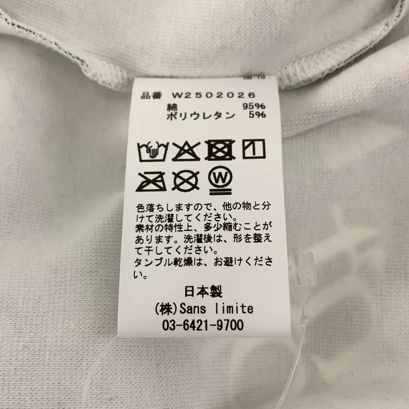 sans limite / サンリミット | 2025AW | don’t stop print tee 総柄 スパンロンT | 2 | メンズ