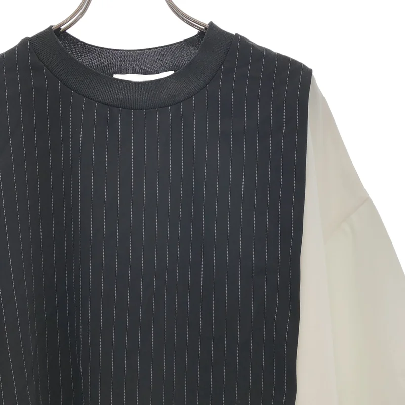 CULLNI / クルニ | コンビネーションストライププルオーバー Tシャツ | 2 | メンズ