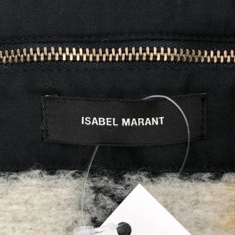 ISABEL MARANT / イザベルマラン | チェック ウール スクエア ハンドバッグ |