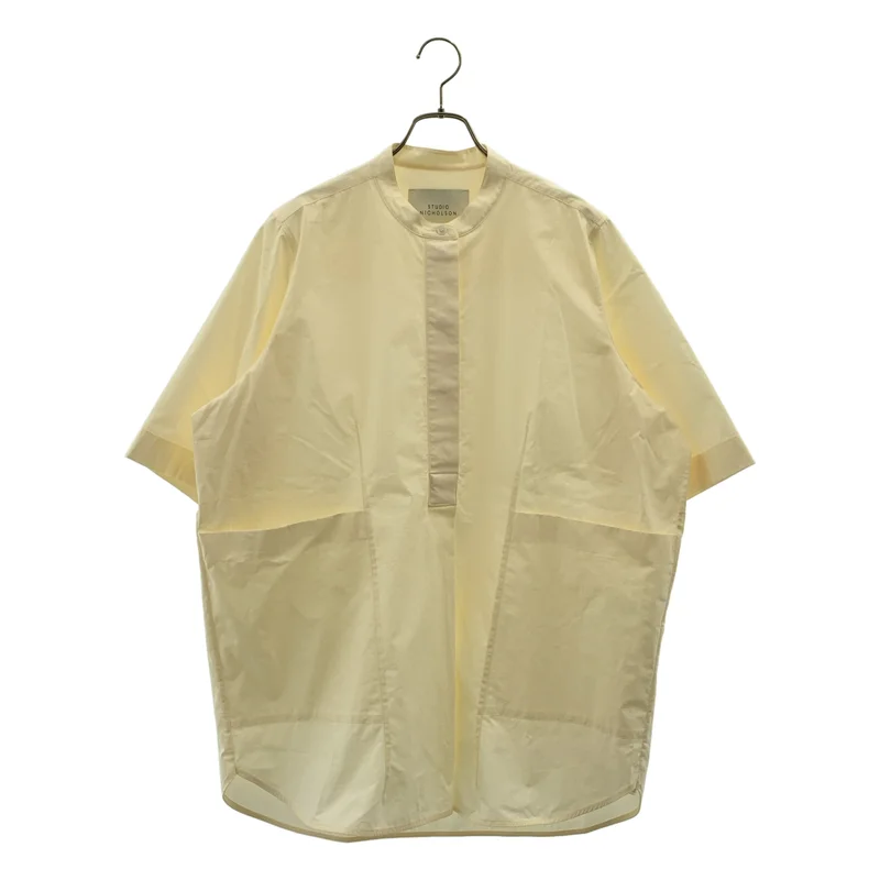 Studio Nicholson / スタジオニコルソン | BILLINGS SHORT SHIRT コットン ボックスシルエット シャツ | 1 | レディース