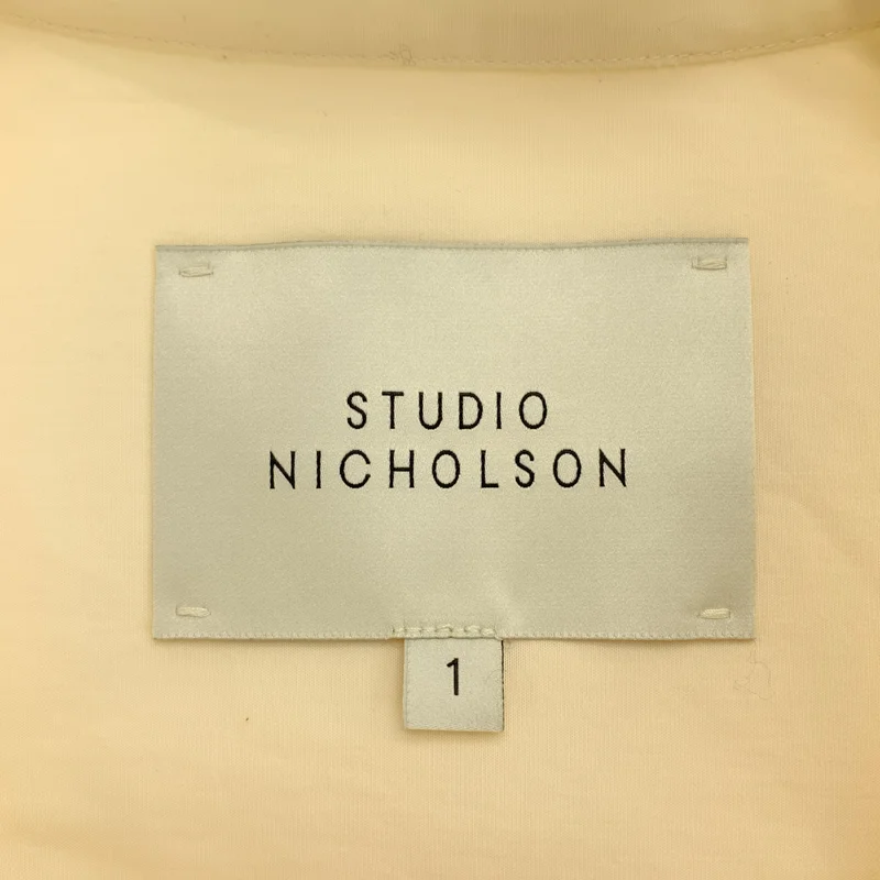 Studio Nicholson / スタジオニコルソン | BILLINGS SHORT SHIRT コットン ボックスシルエット シャツ | 1 | レディース