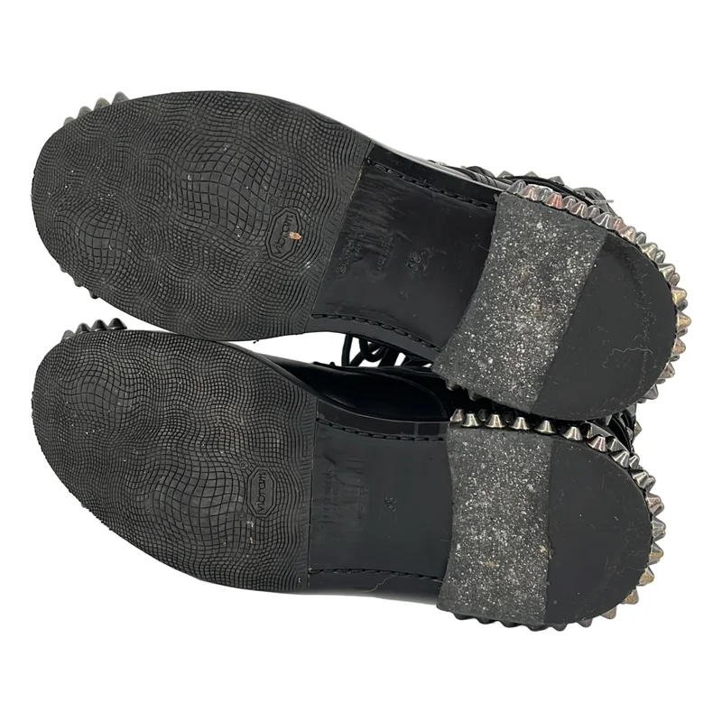 SAINT LAURENT PARIS / サンローランパリ | 2015SS | エディ期 レザー 5ベルト スタッズ ハイカットブーツ | 38 | レディース