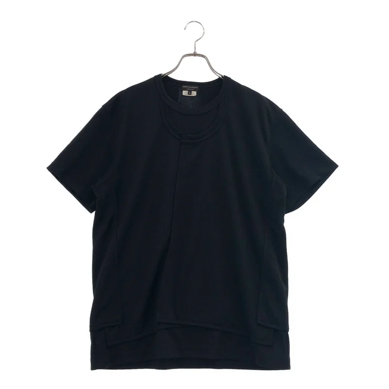 COMME des GARCONS HOMME PLUS / コムデギャルソンオムプリュス | 2020AW | DOUBLE LAYER TEE / ポリエステル 製品洗い ダブルレイヤードTシャツ | L | メンズ