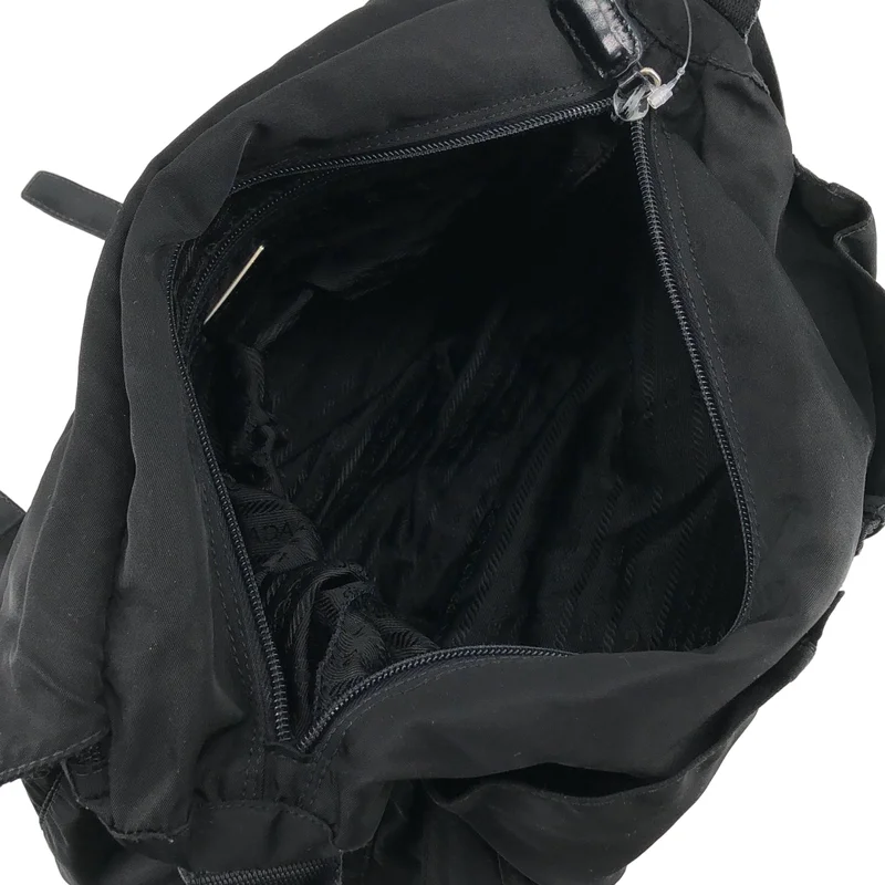 PRADA / プラダ | B1728F / テスートナイロン レザーベルト ショルダーバッグ |