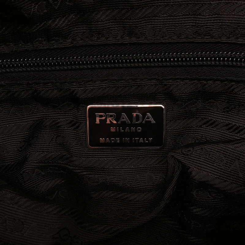PRADA / プラダ | B1728F / テスートナイロン レザーベルト ショルダーバッグ |