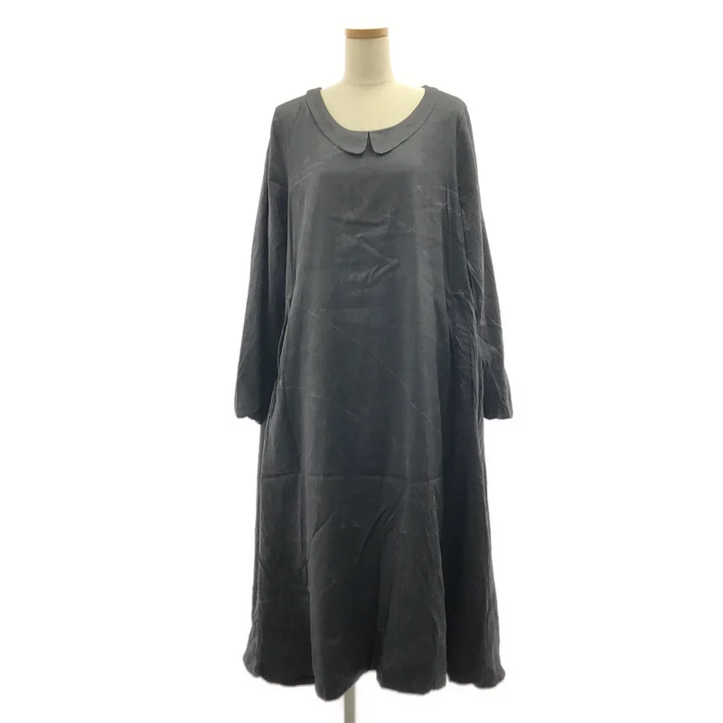 CASEY VIDALENC / ケーシーヴィダレンク | silk 100％ / シルク ポケット付き ボリューム ドレス ワンピース | S | レディース