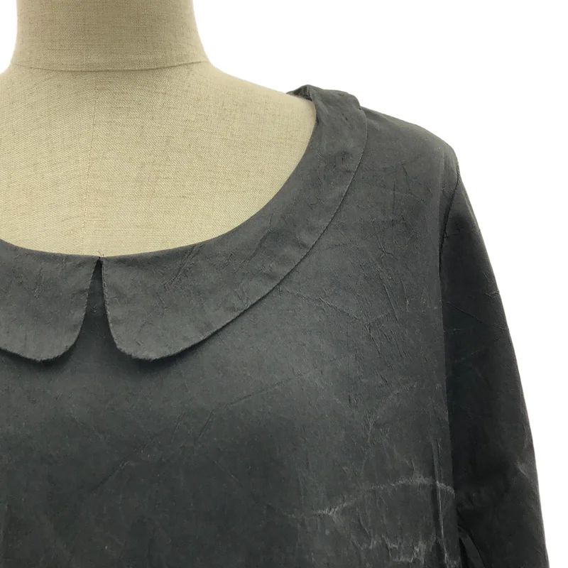 CASEY VIDALENC / ケーシーヴィダレンク | silk 100％ / シルク ポケット付き ボリューム ドレス ワンピース | S | レディース