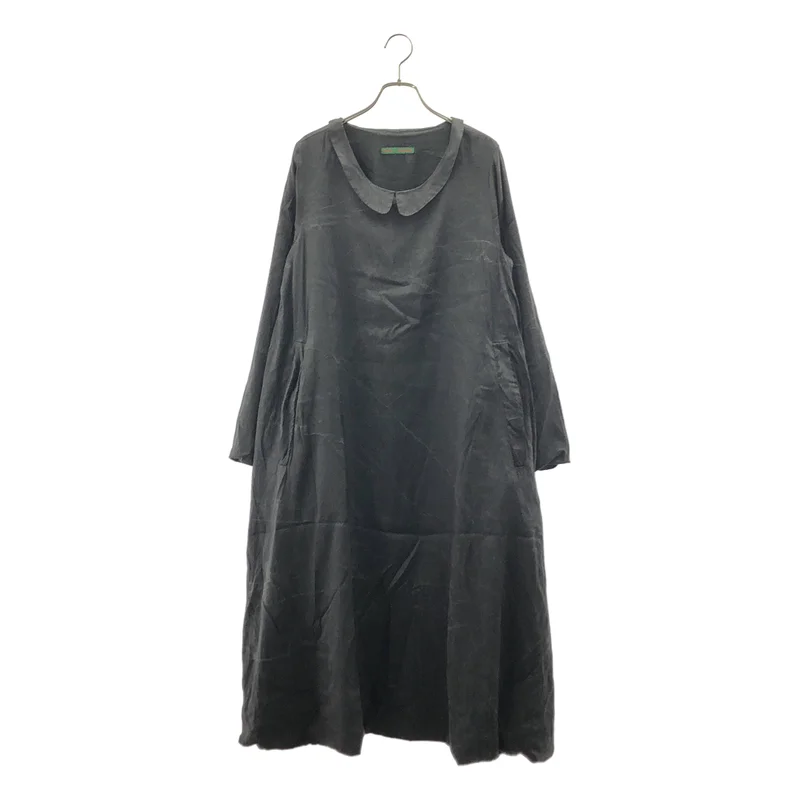 CASEY VIDALENC / ケーシーヴィダレンク | silk 100％ / シルク ポケット付き ボリューム ドレス ワンピース | S | レディース