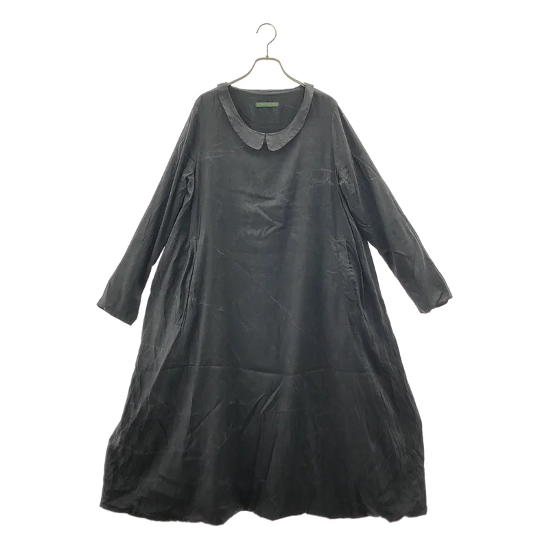 CASEY VIDALENC / ケーシーヴィダレンク | silk 100％ / シルク ポケット付き ボリューム ドレス ワンピース | S | レディース
