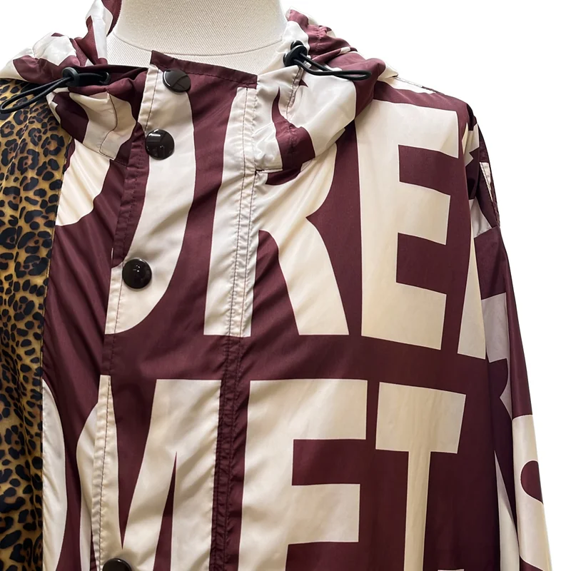 DRIES VAN NOTEN / ドリスヴァンノッテン | 2023SS | VOYASS PATCH 6096 M.W.JACKET / パッチワーク 総柄 ロングジャケットポンチョ | M | メンズ
