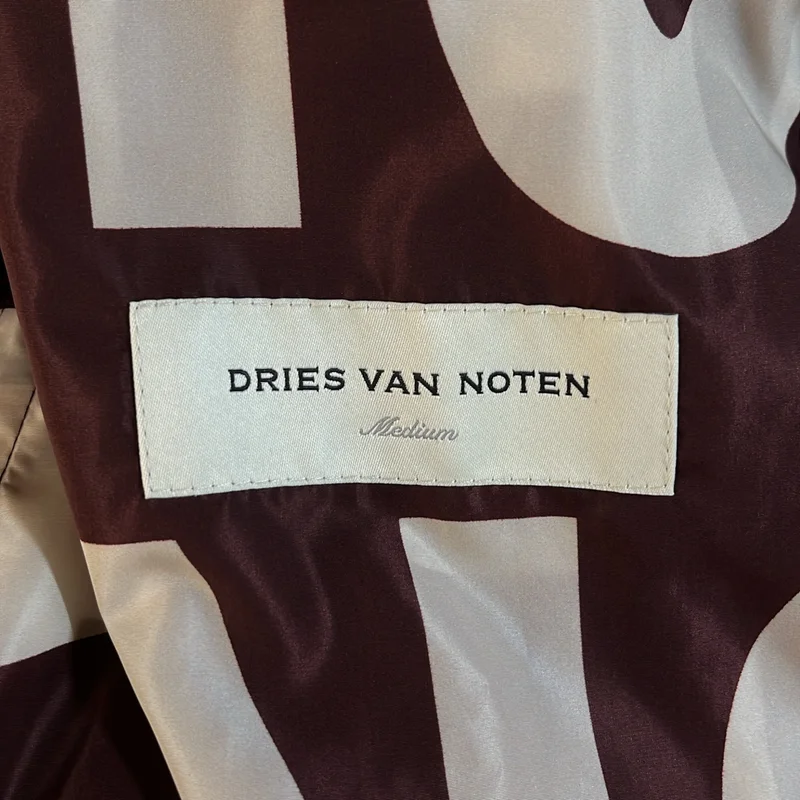 DRIES VAN NOTEN / ドリスヴァンノッテン | 2023SS | VOYASS PATCH 6096 M.W.JACKET / パッチワーク 総柄 ロングジャケットポンチョ | M | メンズ