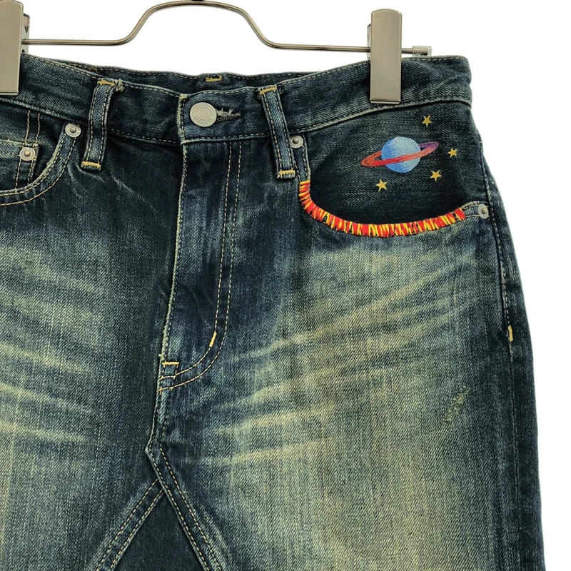 HYSTERIC GLAMOUR / ヒステリックグラマー | ダメージ加工 刺しゅう マーメイドスカート | M | レディース