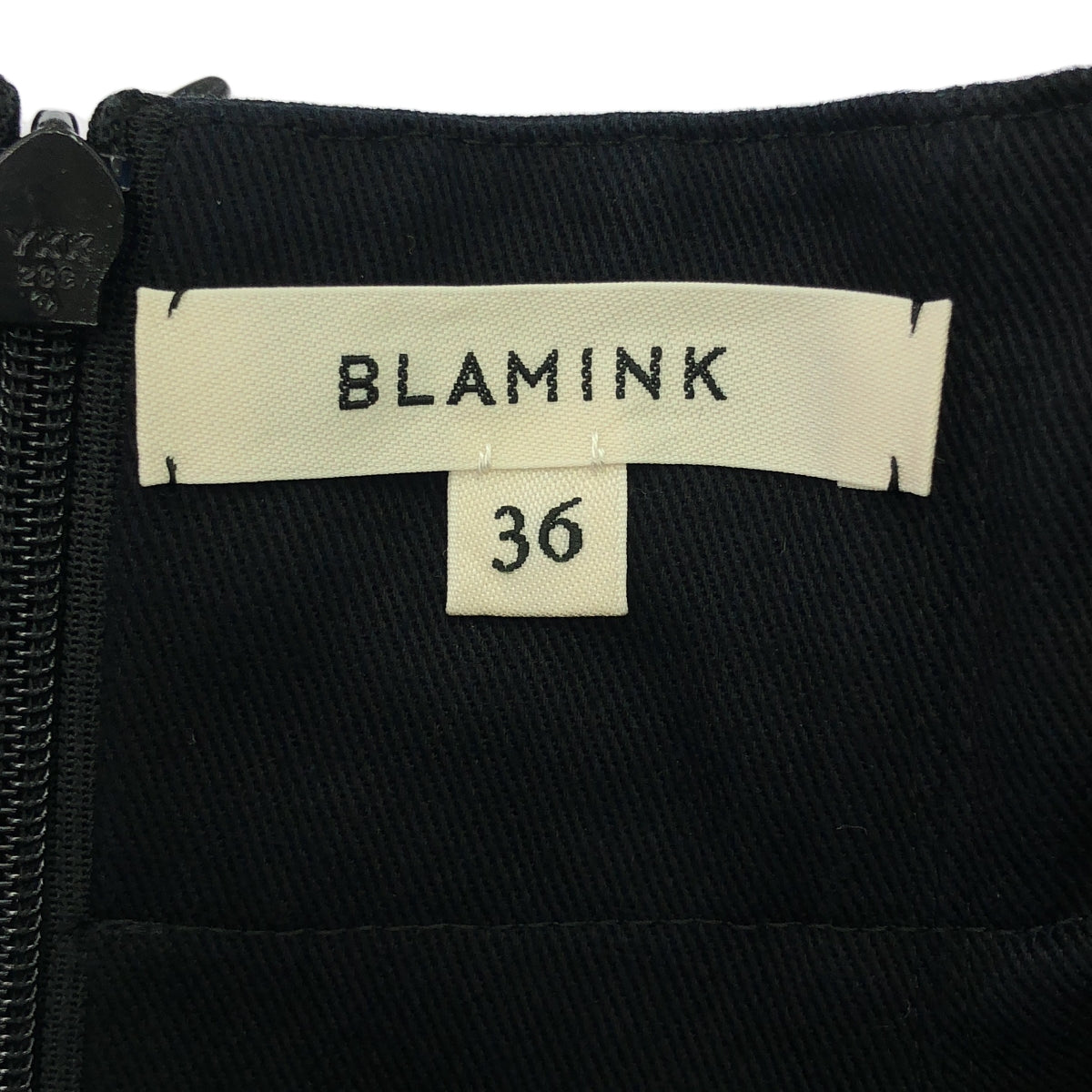 BLAMINK / ブラミンク | 立体 バックジップ ギャザー ボリューム