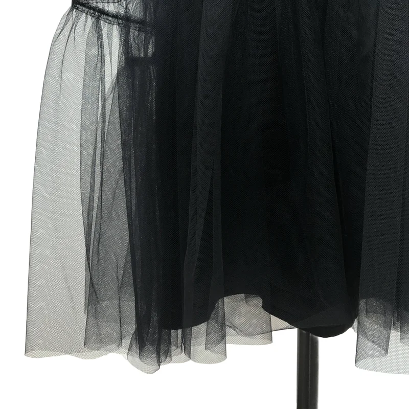 noir kei ninomiya / ノワールケイニノミヤ | 2023AW | ウール シルク混 チュールレイヤード オーバーレイドレス | S | レディース