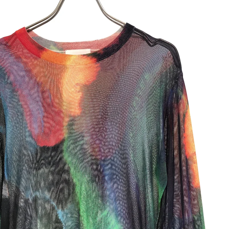OMMO / オーエムエムオー | EVOLVE SHEER KNIT TOP カットソー | F | レディース