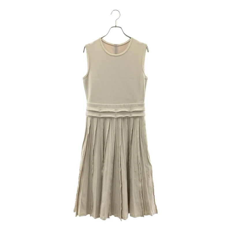 FOXEY / フォクシー | Knit Dress / ニット ノースリーブ ドレス ワンピース / 裏地付き | 40 | レディース