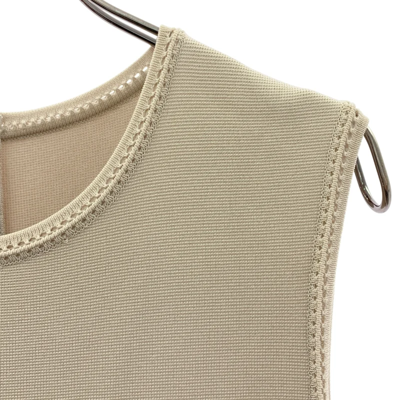 FOXEY / フォクシー | Knit Dress / ニット ノースリーブ ドレス ワンピース / 裏地付き | 40 | レディース