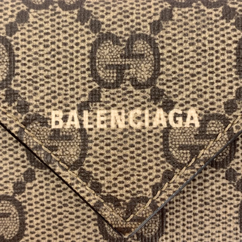 GUCCI / グッチ | × BALENCIAGA / バレンシアガ / 681704 ザ ハッカー プロジェクト ペーパー ミニ ウォレット |